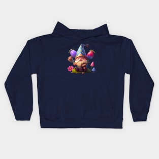 kawaii cute gnomie easter day Kids Hoodie